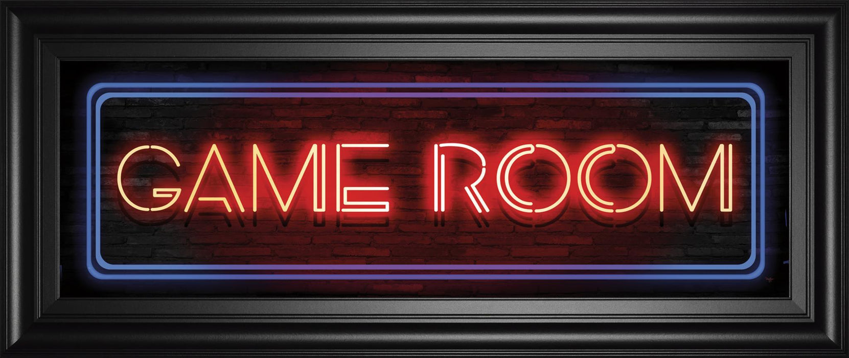 18x42 Game Room Neon Sign By Mollie B - Black