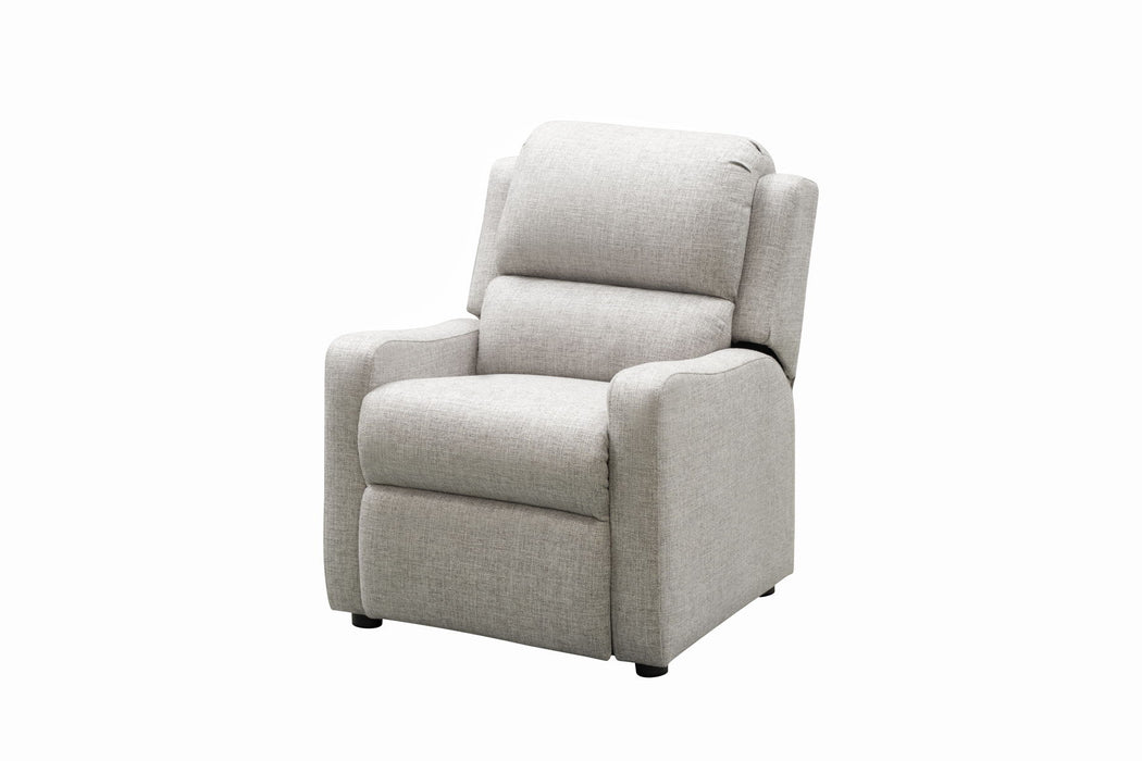 Jamie - Children's Recliner-Push Thru The Arm - Light Gray