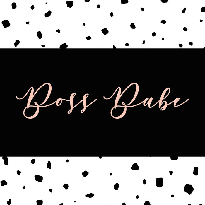 Framed - Boss Babe By Anna Quach - Black