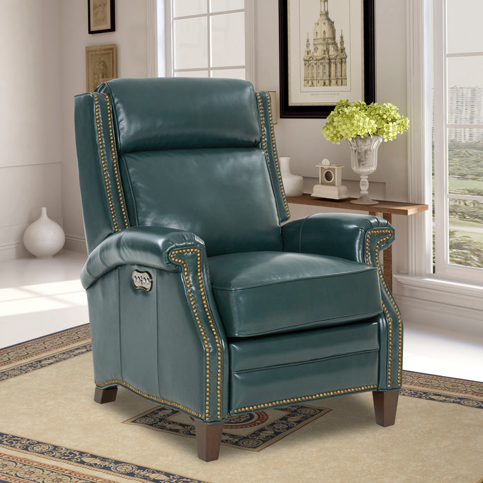 Barrett - Power Recliner With Power Recline And Power Headrest - Emerald