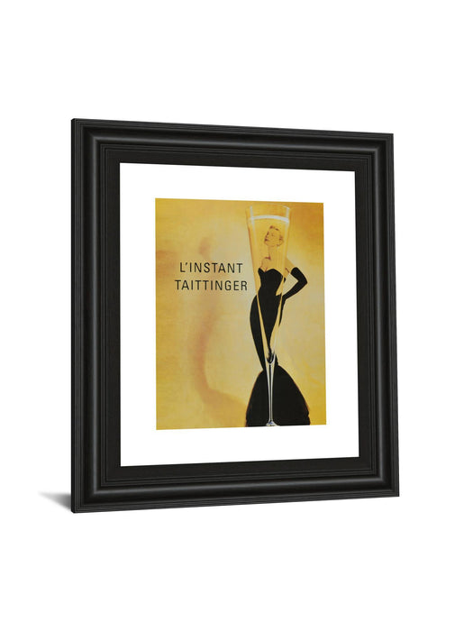 Taittinger - Framed Print Wall Art- Yellow - Yellow