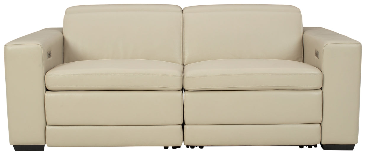 Texline 3-Piece Power Reclining Sectional Loveseat