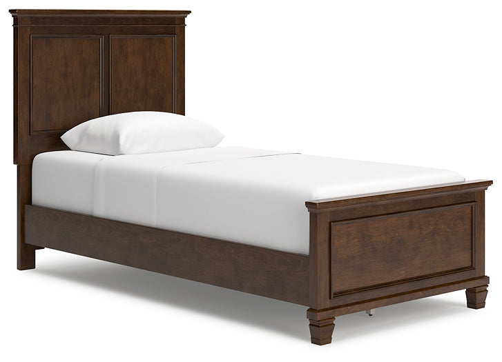 Danabrin Twin Panel Bed with Mirrored Dresser and Nightstand